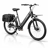 CLOOT Bicicleta Eléctrica Ciudad 28' Helsinki 700 Batería 470 WH + Motor 250 W + Frenos Hidráulicos + Portabultos + Ebike Ciudada Talla Unica 175cm-199cm