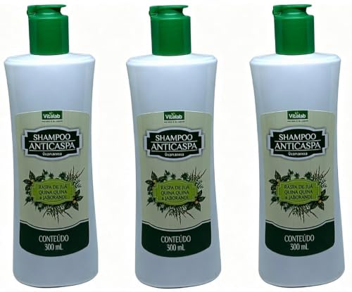 Shampoo Anticaspa Raspa de Juá e Quina Quina Vitalab 3Uni.