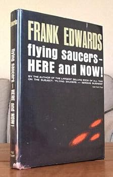 Hardcover 1967 FLYING SAUCERS-HERE AND NOW Frank Edwards ufo alien abduction hc dj 1st Book