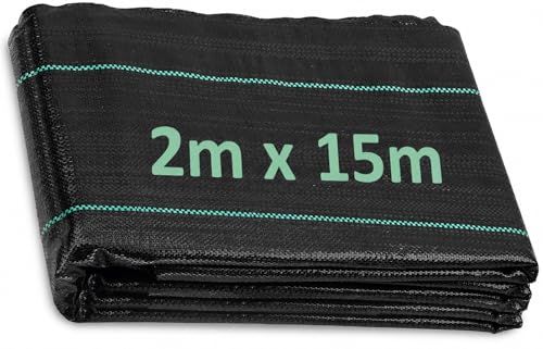 ANSIO 2m x 15m Weed Control Membrane 90 gsm
