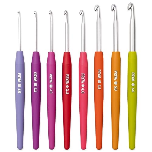 Set de crochets pour laine Prym avec manche souple multicolore - 2