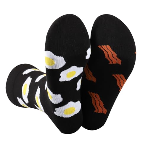 Chaussettes bacon et œufs pour des matins gourmands et colorés