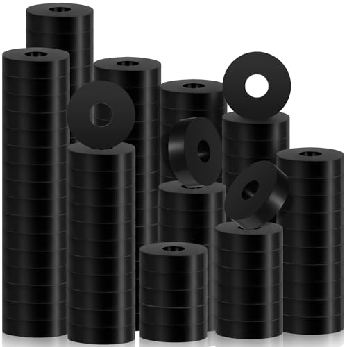 Treela 128 Pcs Rubber Isolation Pads Thick Rubber Washers 1.5 Inc...