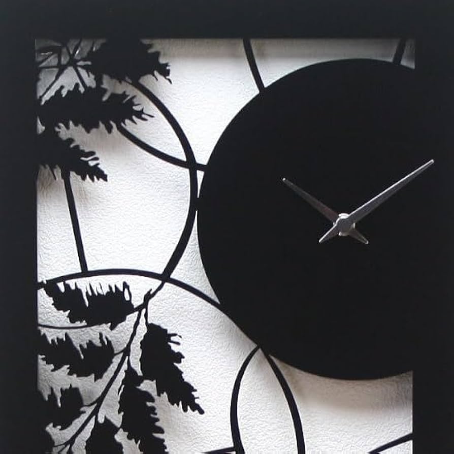 Amazon.co.jp: アクリル製 アートパネル 掛け時計 長方形 64×24