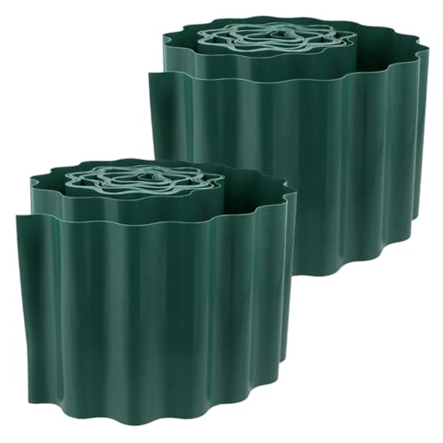 SUPVOX 2rotoli Recinzione Decorativa Per Giardino Bordura Plastica Leggera Per Aiuole e Spazi Esterni Facile Installazione e Design Elegantper Ambienti Rurali