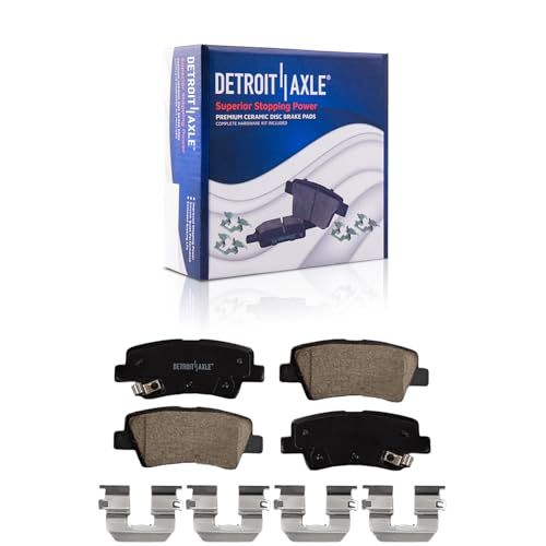 Image of Detroit Axle - Rear Brake Pads for Hyundai Elantra Coupe GT Accent Ioniq