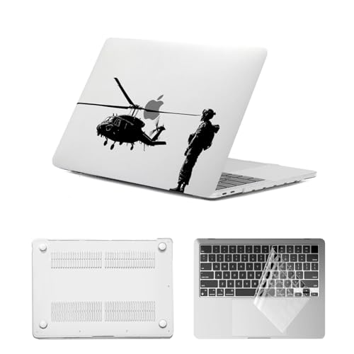 Funda MacBook Air M1 13 para viajar con diseño militar y protector teclado 1