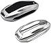 LMZX Tesla Model S 3 Y Key Fob Cover Keychain Premium Aluminum Metal for Tesla Model S Model 3 Model Y Smart Romote Key Fob Case Holder Accessories(Platinum Silver)