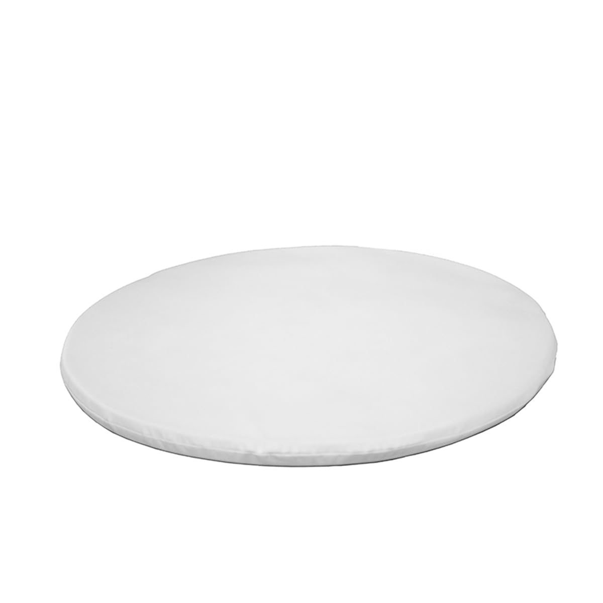 newgarden Letto Balinese Da Esterno Formentera Senza Illuminazione – Daybed Da Giardino Bianco Opaco Con Baldacchino, Resistente Per Terrazza, Piscina E Zona Relax (Tappetino rotondo)