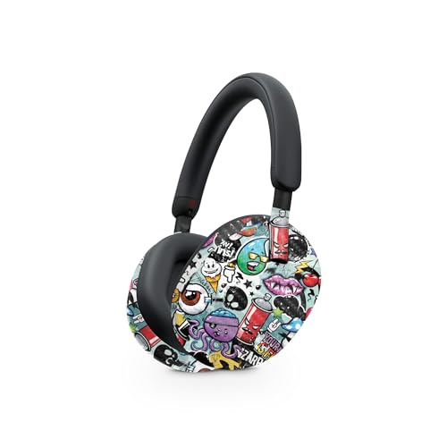 Image of MightySkins Carbon Fiber Skin Compatible with Sony WH-1000XM5 Headphones - Oddballs | Protective, Durable, and Unique Vinyl Decal wrap Cover | Easy to Apply, Remove, and Change Styles