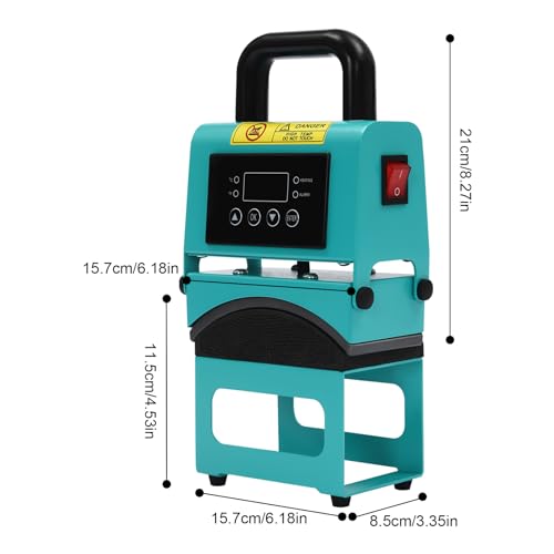 Prensa térmica para gorras mini con control preciso azul miniatura 2