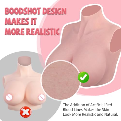 Silicone Breastplate Fake Boobs Silicone False Breast Plate Crossdresser for Drag Cosplay4
