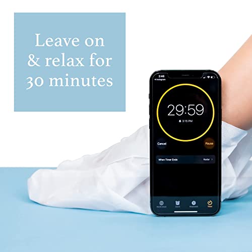 New Epielle Hydrating Foot Masks (Socks 6Pk) For Cracked Feet, Dry Heels, Toes And Callus - Shea Butter + Jojoba Oil + Vitamin E Moisturize Feet & Soften Cuticles, Stocking Stuffers #TOP3