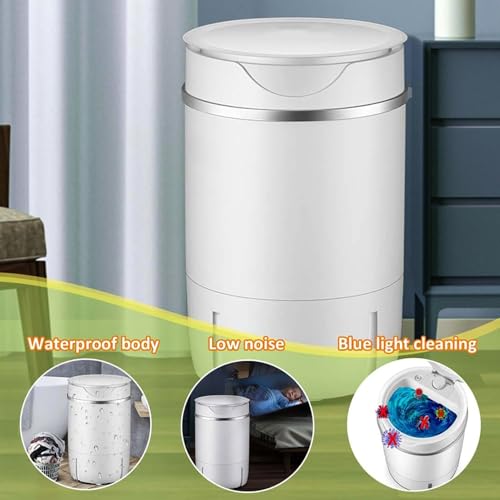 Portable Washing Machine 4.5kg, 2-in-1 Mini Washer & Spin Dryer Compact Electric Clothes Washer For Home, Camping, Rv, Baby Clothes, Socks, Underwear Lightweight & Energy Saving (white) - Image 2