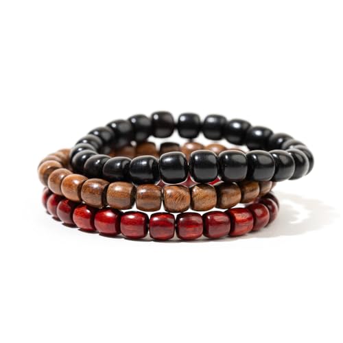 Bracelets Wooden Beaded Bracelet Bangle for Men and Women Elastic Friendship Bracelets Jewelry Gifts2