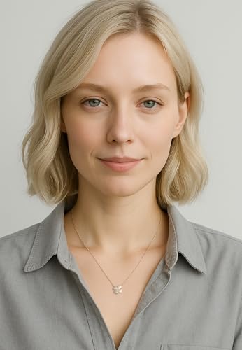 Sofia Milani - Solid 925 Sterling Silver Necklace for Women - Clover Pendant - 502462