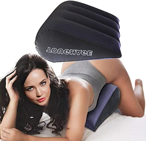 rebesco Cojín de posicionamiento Hinchable Cojín Triangular Cojín de Viaje Almohada Auxiliar Hinchable Multifuncional portátil