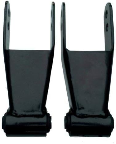 QSA 1" / 2" Adjustable Lift Shackles (w/OEM Style No-Squeak Bushings). Compatible with: 1983-2015 Ford Ranger (All Body Styles)