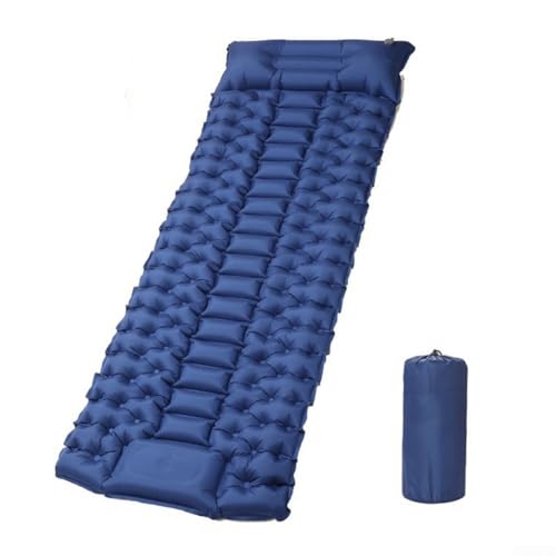 Robust designad luftmadrass för camping, har läckagesäker ventil och snabb uppblåsning