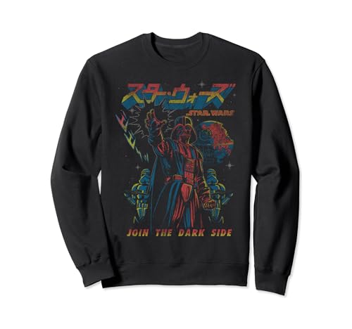 Sweat Star Wars Darth Vader Kanji noir en coton pour fan de la saga