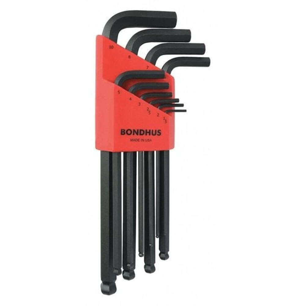 Bondhus, BLX10MM BALLEND HEX Key Set, 1.5MM-10MM, 10990