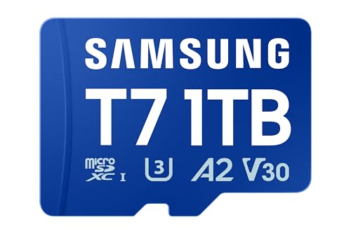 Tarjeta microSD Samsung T7 1 TB ideal para expandir la memoria de tu consola portátil