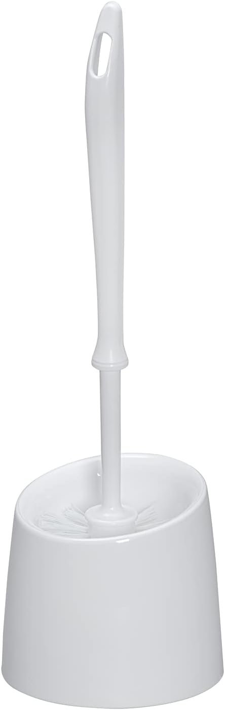 WENKO 19608100 Toilet Brush Economic White - Plastic, 12 x 39 x 12 cm, White