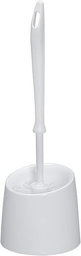 WENKO Portascopino per WC Economic bianco, Plastica, 11.5 x 36 x 11.5...