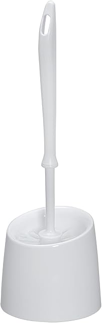 Wenko Economic White-Toilet Brush Holder, 12 x 12 x 39 cm