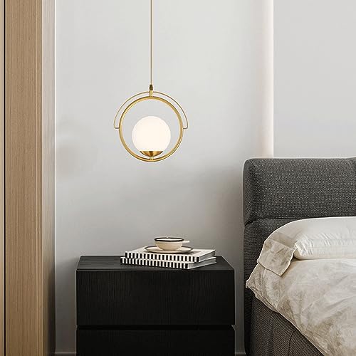 Lustre en métal de style simple avec lampe suspendue à tête unique E14 - 2