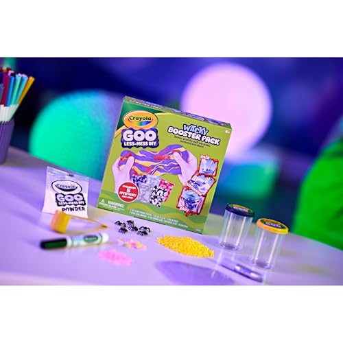 Crayola Mystery Goo Making Kit, Slime DIY Craft for Kids, Sensory Fidget Putty, Less Mess Activity, Includes Mix Pouches & Mix Ins, Gift for Kids, 6+ - image 4