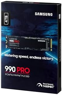 Samsung 990 Pro M.2 PCIe 4.0 NVME 4TB Solid State Drive