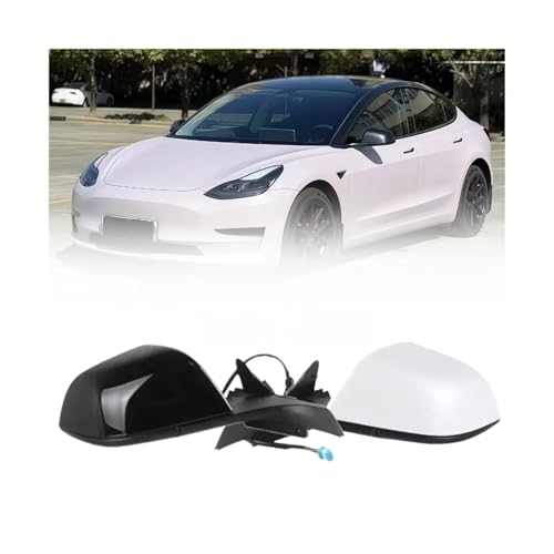 Rétroviseur électrique pour Tesla Model 3 2021-2023 côté gauche noir