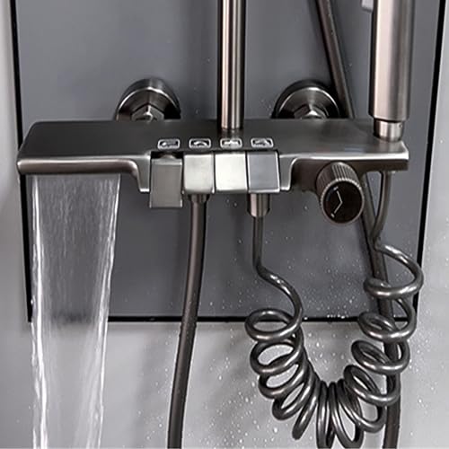 Douche à eau mélangée fini les brûlures ensemble de douche réglable LWX - 3