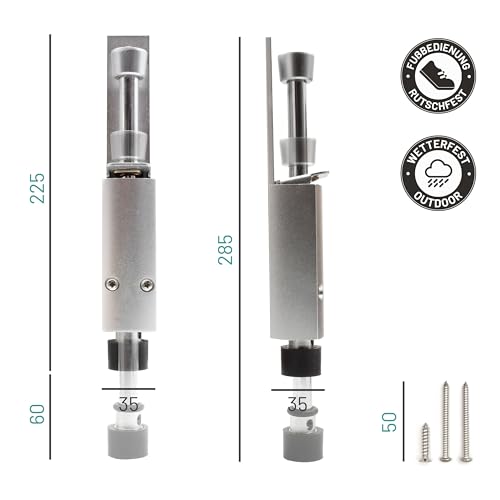 Essible Türfeststeller Edelstahl - Fußbedienung Für Innen & Außen