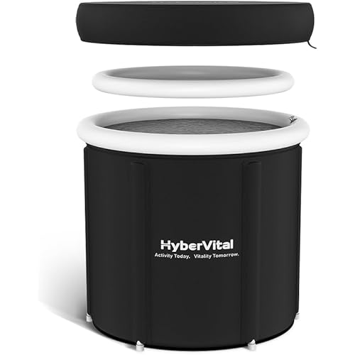 106 Gallons Ice Cold Bathtub, Multiple Layered Portable Ice Bath Plunge Tub with Cover, Pod Barrel