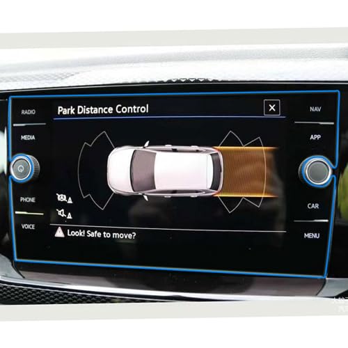 Écran LCD de film de protection de navigation GPS pour VW Polo 6 Discover verre trempé 8"
