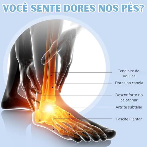 Kit 2 Pares Palmilha Calcanheira De Gel Silicone Ortopédica Protetor De Calcanhar Massageadora Confo