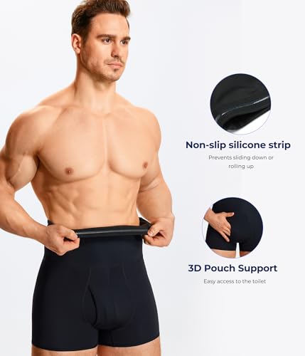 TAILONG Men Tummy Control Shorts High Waist Slimming Underwear Body Shaper Seamless Belly Girdle Boxer Briefs2