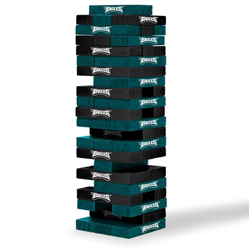 NFL Pro Football Tabletop Stackers Block Game by Wild Sports - Perfect Gift for NFL Football Fan, Dorm Game, Rec Room, Tailgate