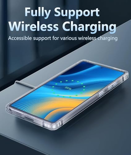 Image of REALCASE Silicone Samsung S25 Ultra 5G Back Cover Case, Scratch Resistant Protective Crystal Clear Transparent Shock Proof Bumper Back Cover Case for Samsung Galaxy S25 Ultra 5G