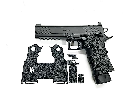 Handleitgrips Gun Grip Tape Compatible with Springfield Prodigy - Black Edge Series Textured Rubber Pistol Grip Tape, Easy Installation, Gun Parts & Accessories, Veteran Owned, Made in The USA