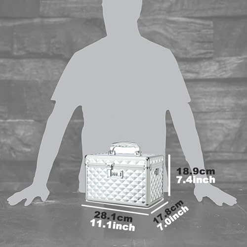 Caja de seguridad para medicamentos mediana con cuerpo de aluminio y codigo de seguridad multiusos 3