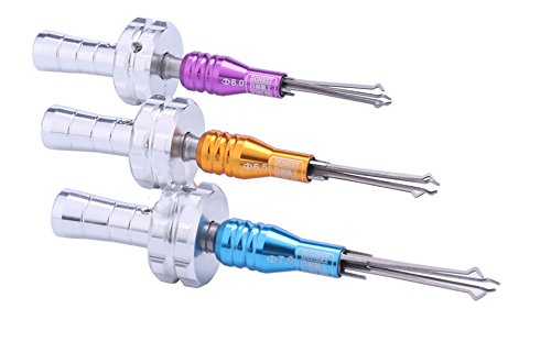 TPM Go 3pcs 6.0mm,6.5mm,7.0mm Cross Lock Pick Tool Set