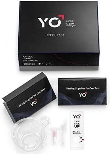 Refill Kit | 2 Additional Tests for YO Home Sperm Test | Motile Semen Analysis | YO Testing Device NOT Included - Refill Pack Only | Choose: 4 Pack, 2 Pack