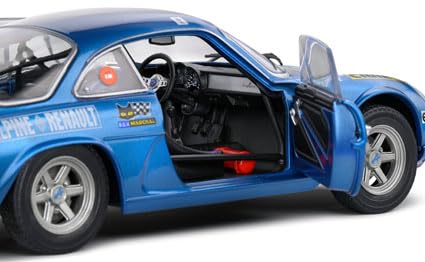 Solido Alpine A110 1600S niebieski #1 Therier/Roure Rallye Monte Carlo 1972 odlew ciśnieniowy model samochodu - SKU S1804210