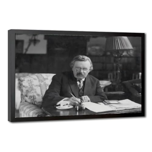 Impression sur toile G.K. Chesterton peinture d'art mural haut de gamme cadre inclus