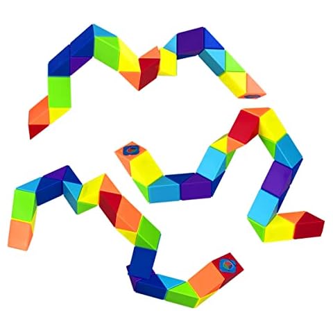Jofan 3 Pack Big Snake Cube Fidget Twist Puzzle Toys for Kids Boys Girls Christmas Stocking Stuffers Gifts Cover