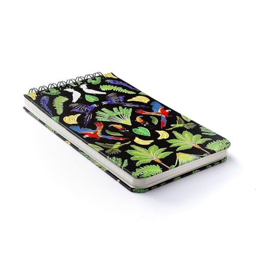 Bloco Wire-O Pássaros Pautado 12X20 Floresta Tropical Preto, Cicero