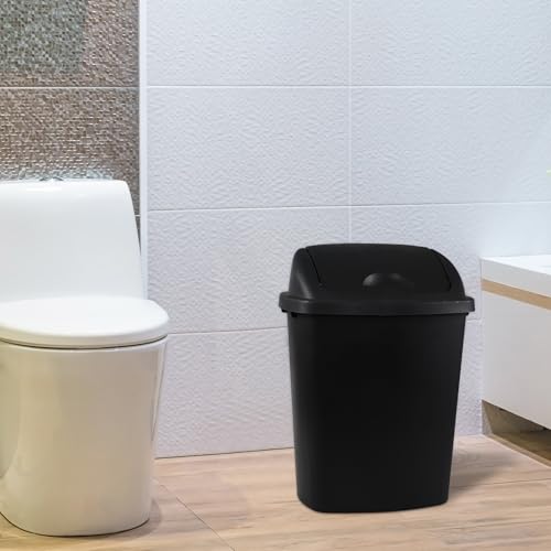 Caneca de basura plástica negra 6 galones 4 unidades miniatura 5